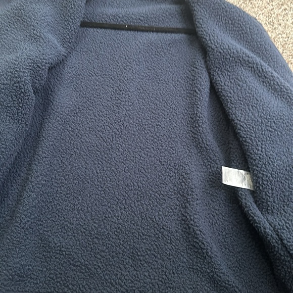 Banana Republic navy blue jacket snap closure fleece inside great condition - Picture 8 of 9